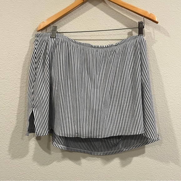 Cacique Chico’s blue and white stripe swimsuit new without tags size 20 - Picture 6 of 15